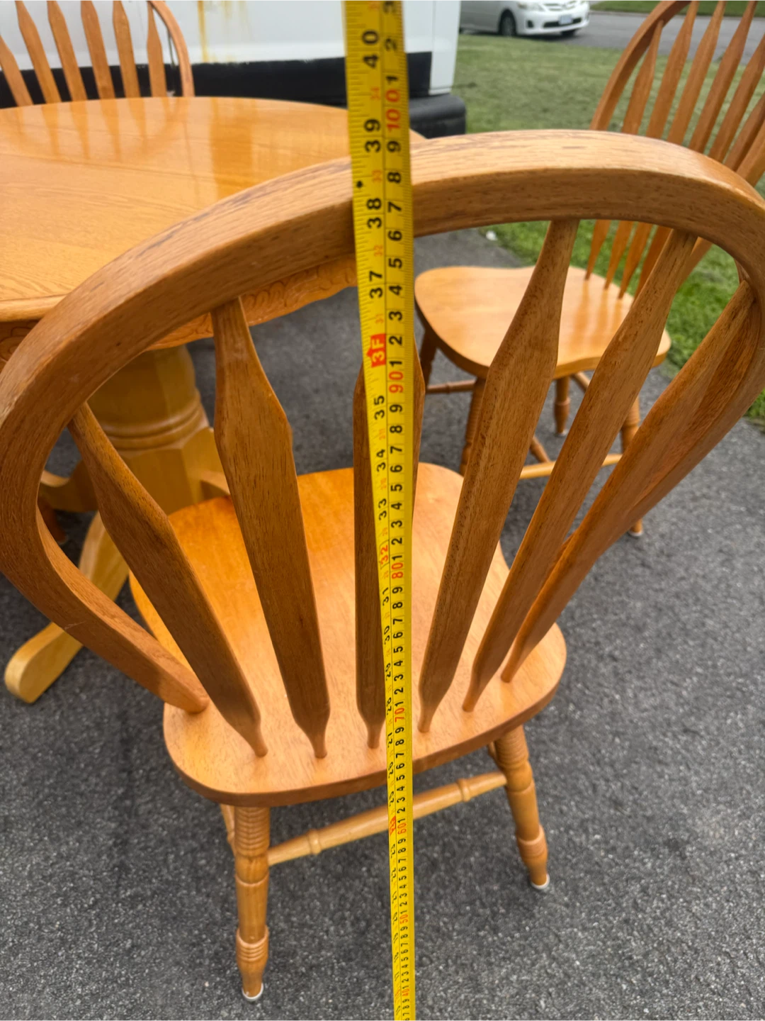 Wooden Dining Set with 4 Chairs - photo 5