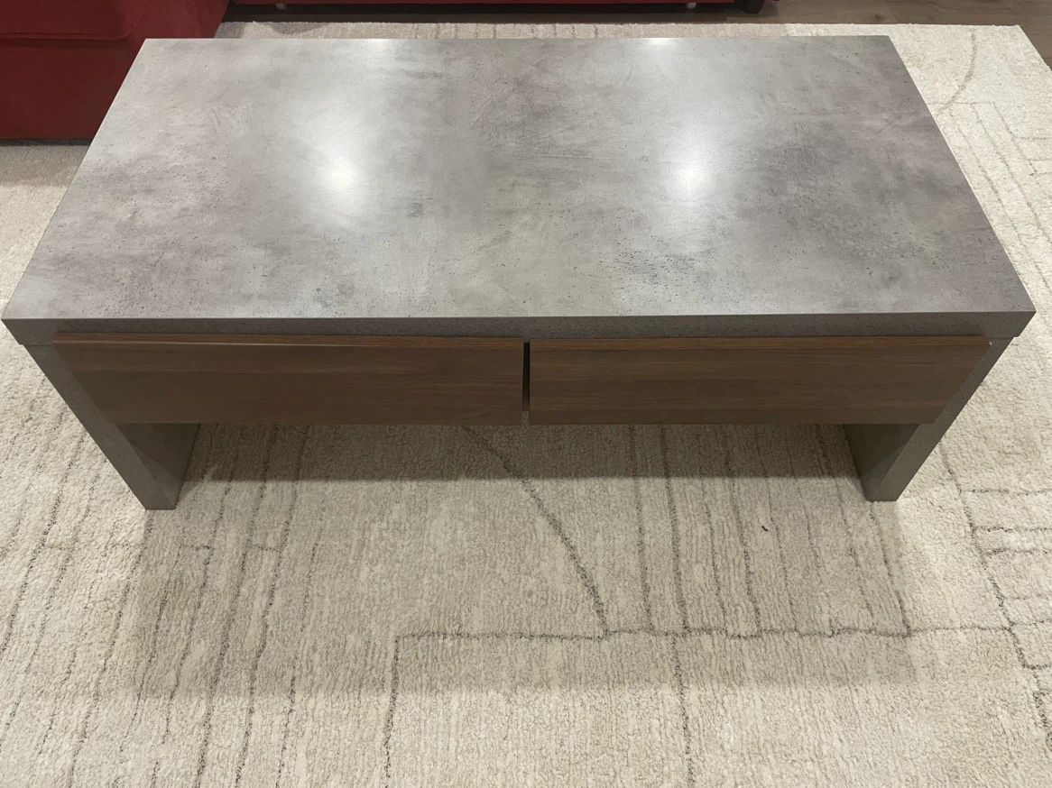 Modern Coffee Table with Storage Drawers