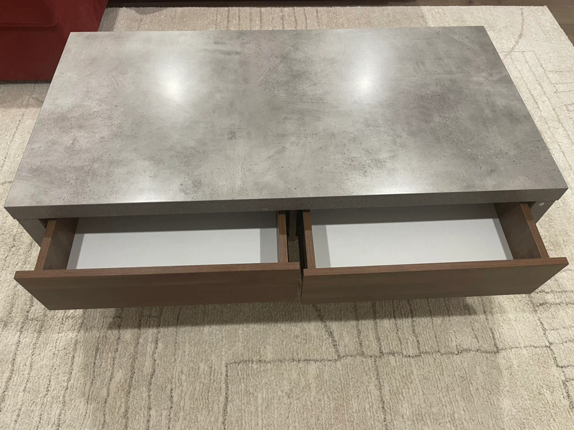 Modern Coffee Table with Storage Drawers - photo 2