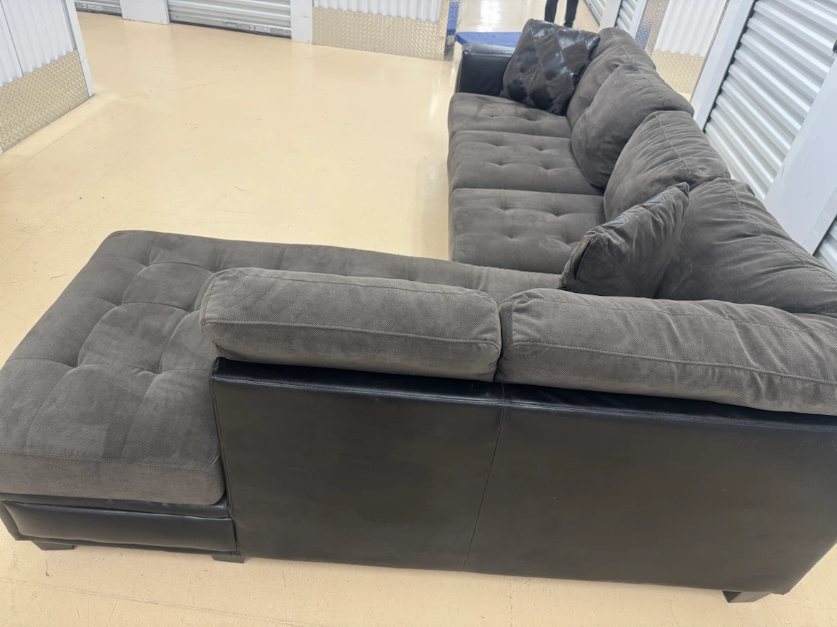 Grey Sectional Sofa with Chaise - photo 3