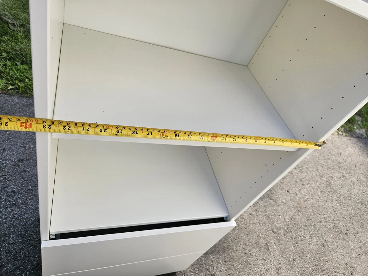 Ikea White Bookshelf with Drawers - photo 5