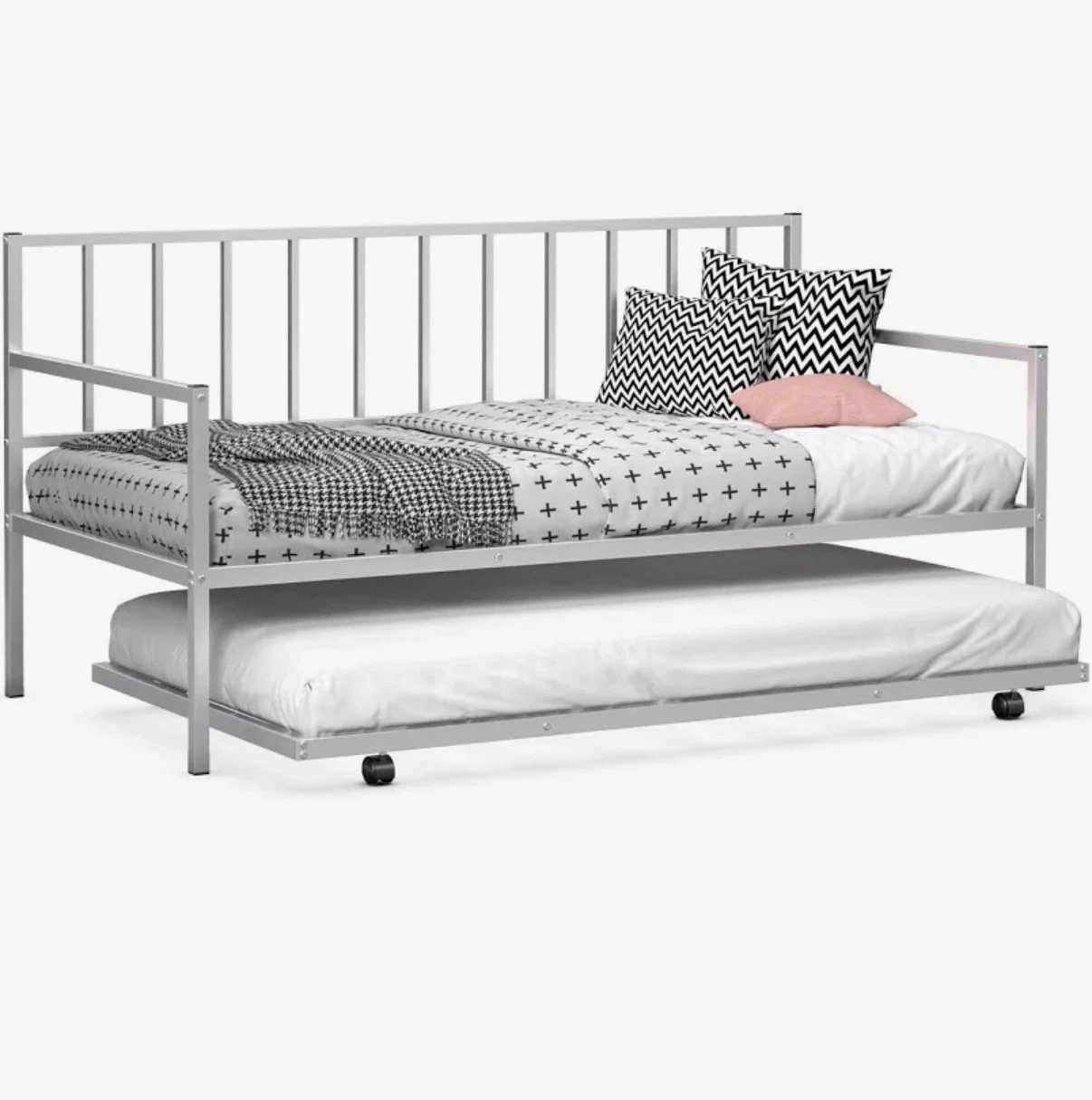 Costway Twin Daybed and Trundle Frame Set - photo 4