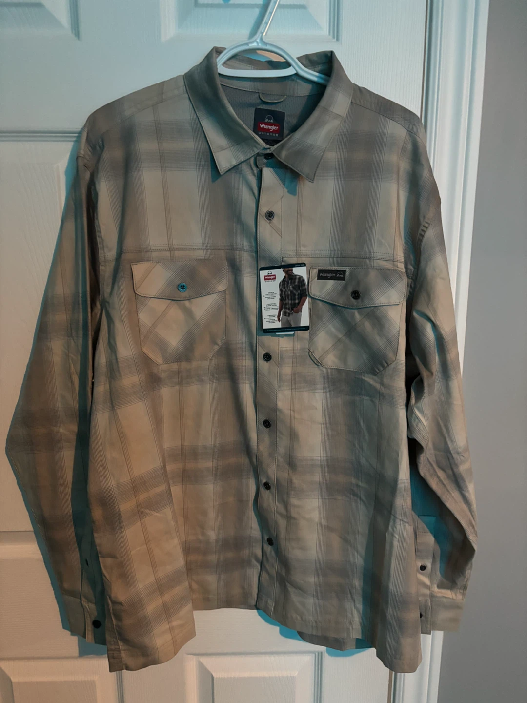 Wrangler Outdoor Plaid Long Sleeve Shirt