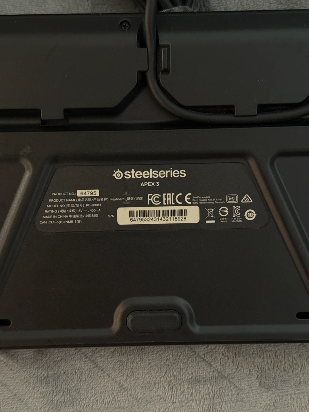 SteelSeries Apex 3 Keyboard - photo 2