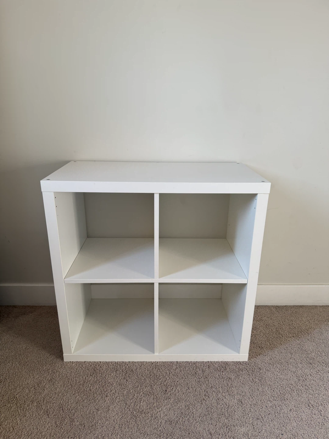 White 4-Cube Storage Shelf