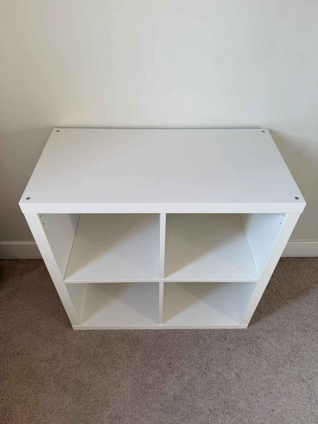 White 4-Cube Storage Shelf - photo 2