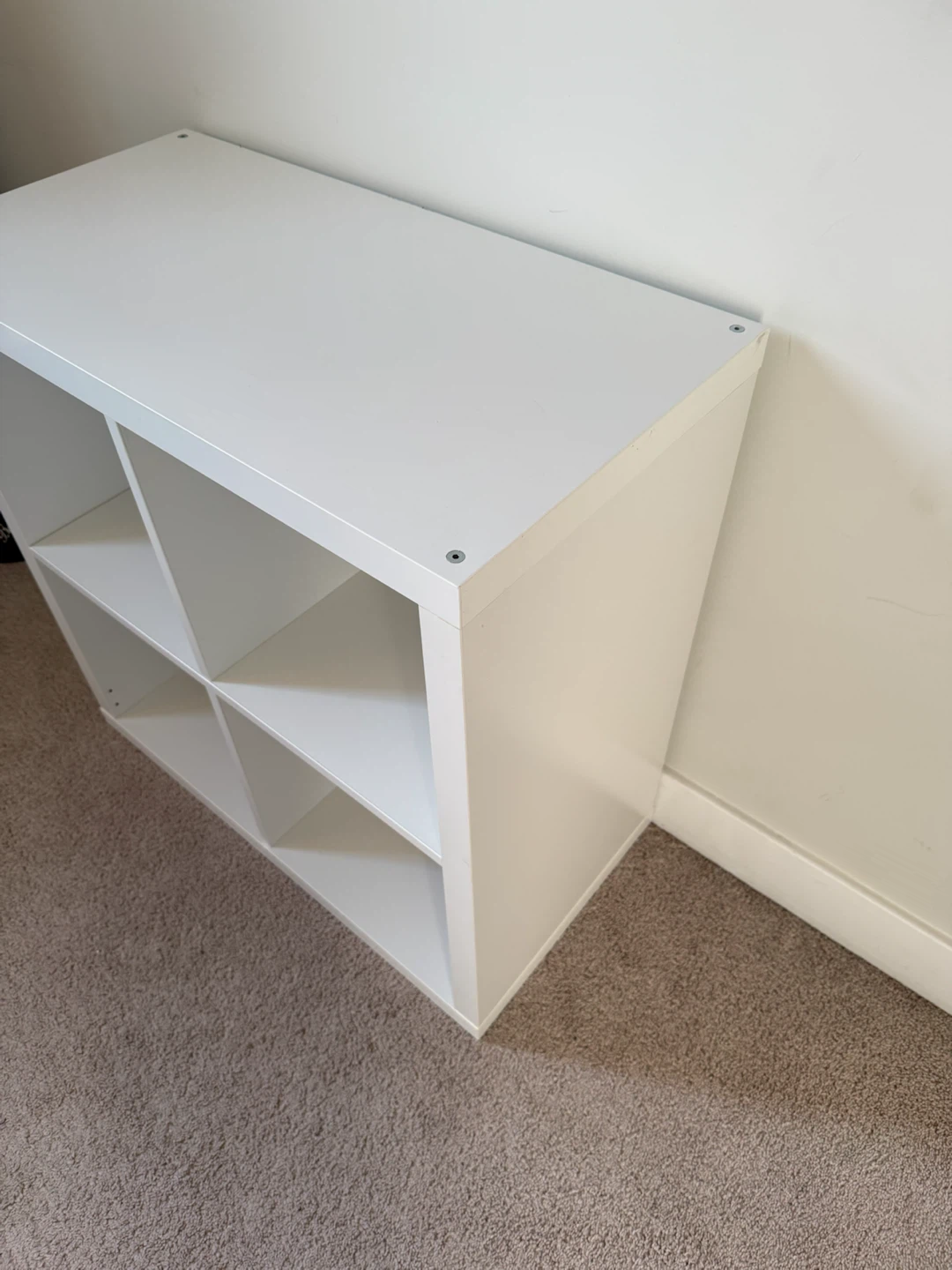 White 4-Cube Storage Shelf - photo 3