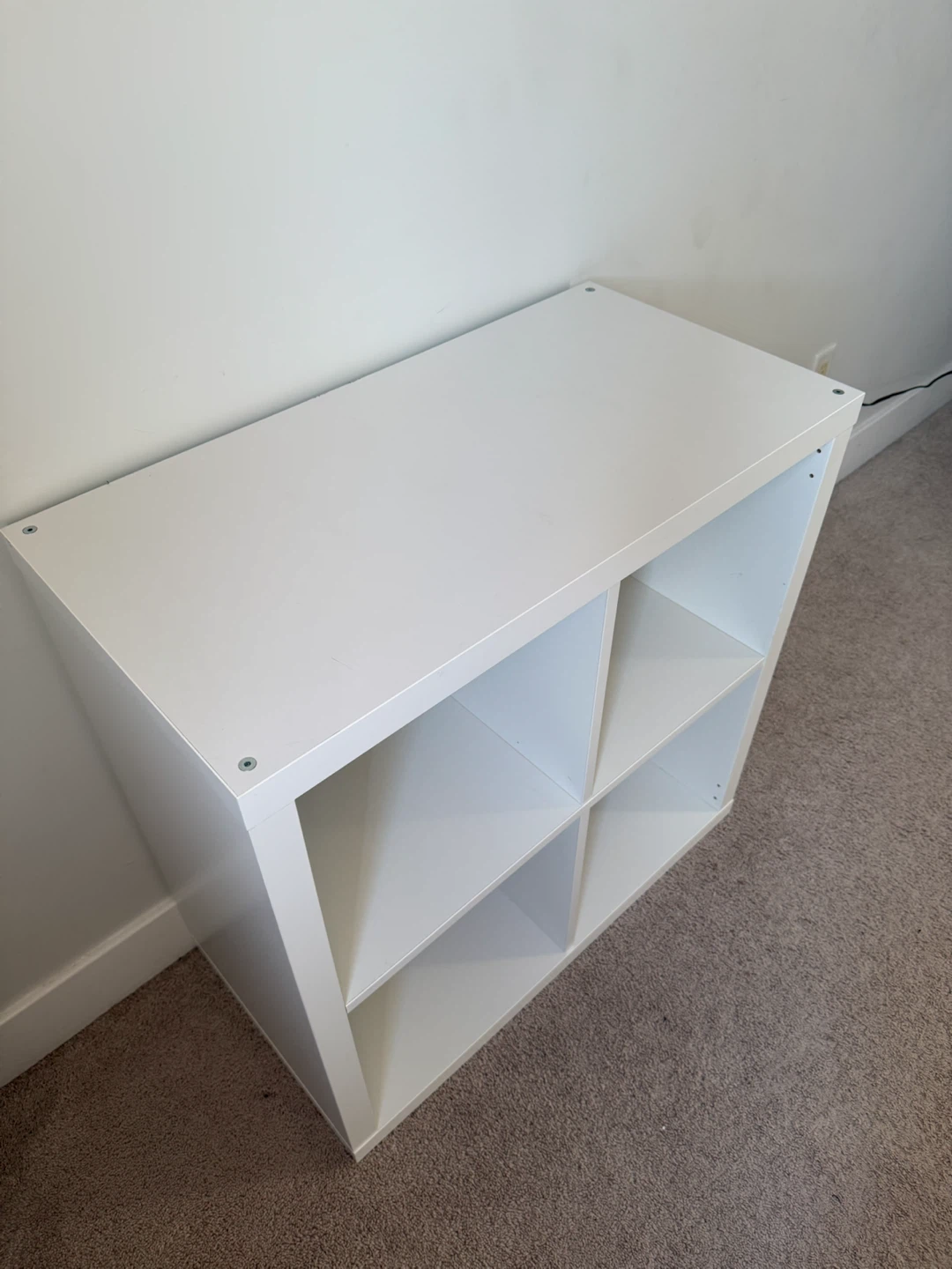 White 4-Cube Storage Shelf - photo 4