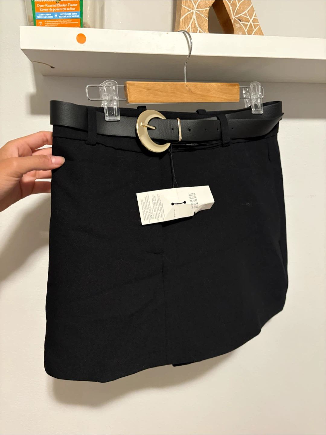Black Belted Shorts Zara NWT size S - photo 4