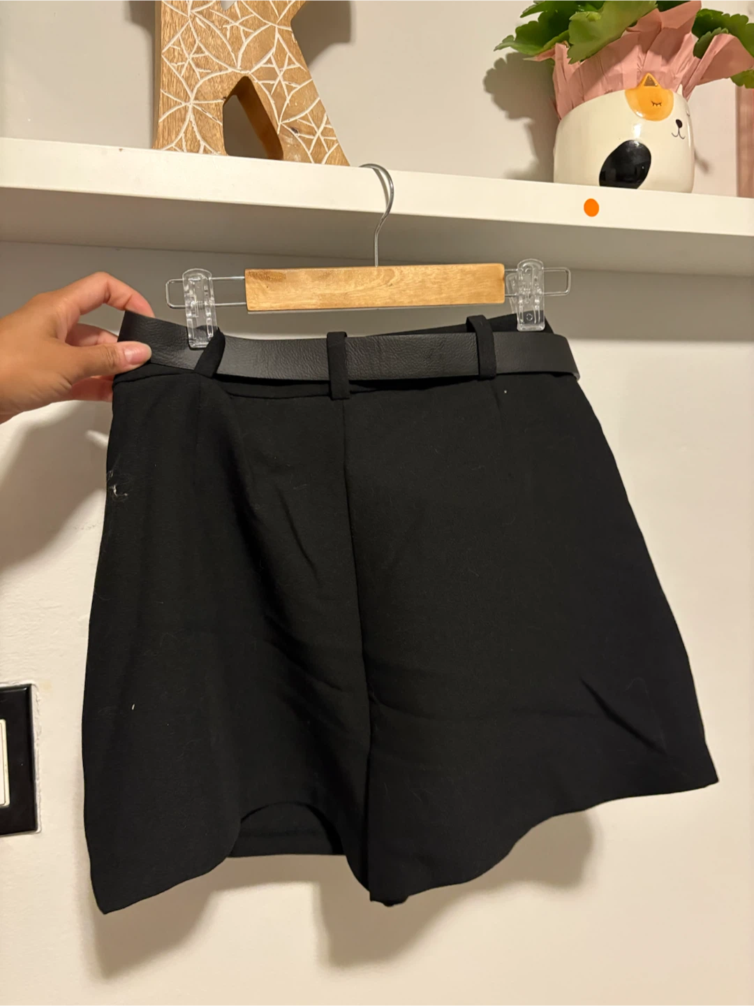 Black Belted Shorts Zara NWT size S - photo 5