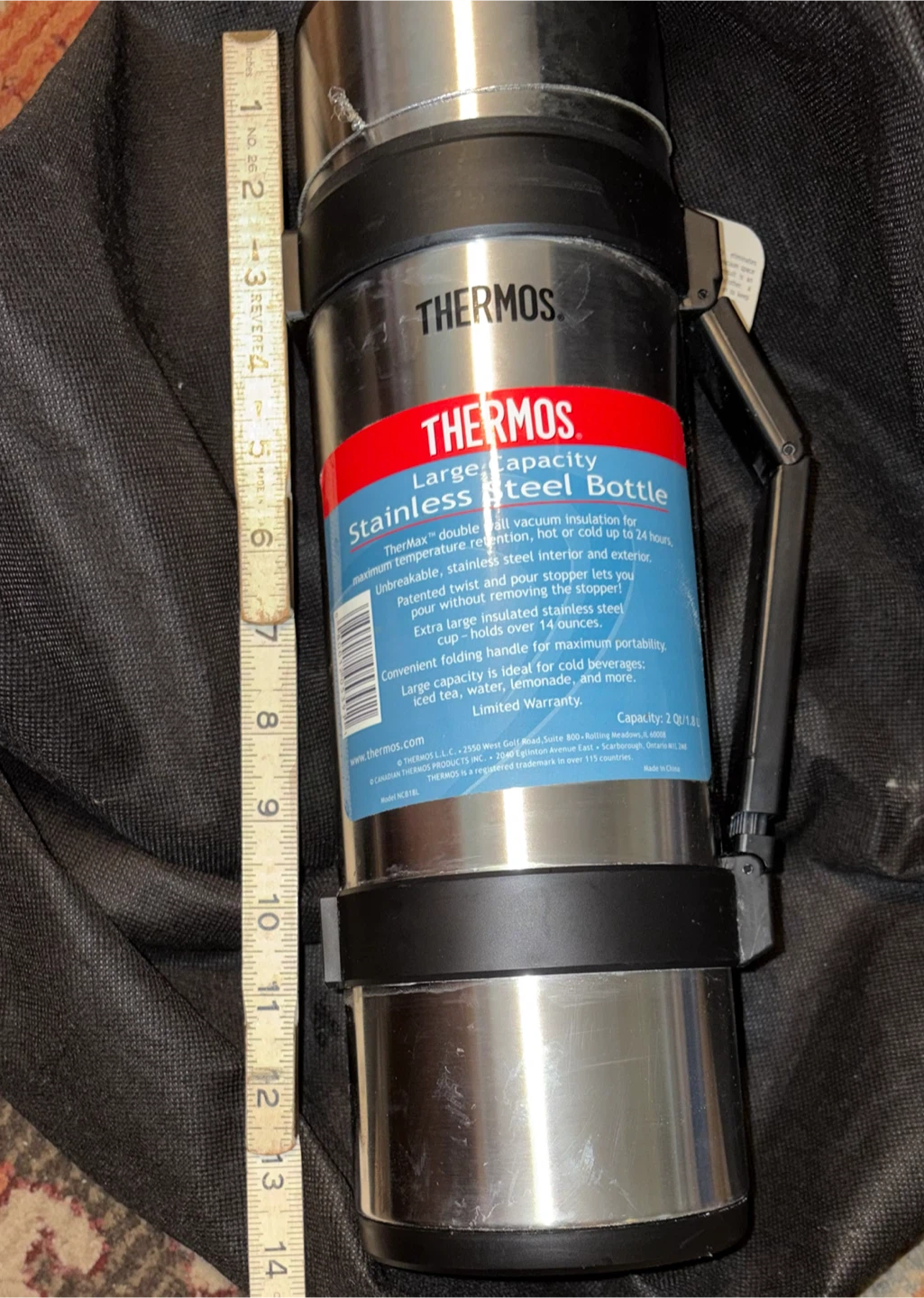 Thermos Large Capacity Stainless Steel Bottle