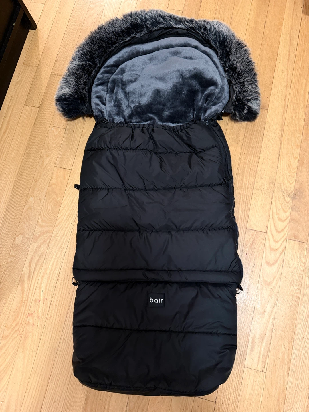 Bair Puffer Footmuff with Fur Trim