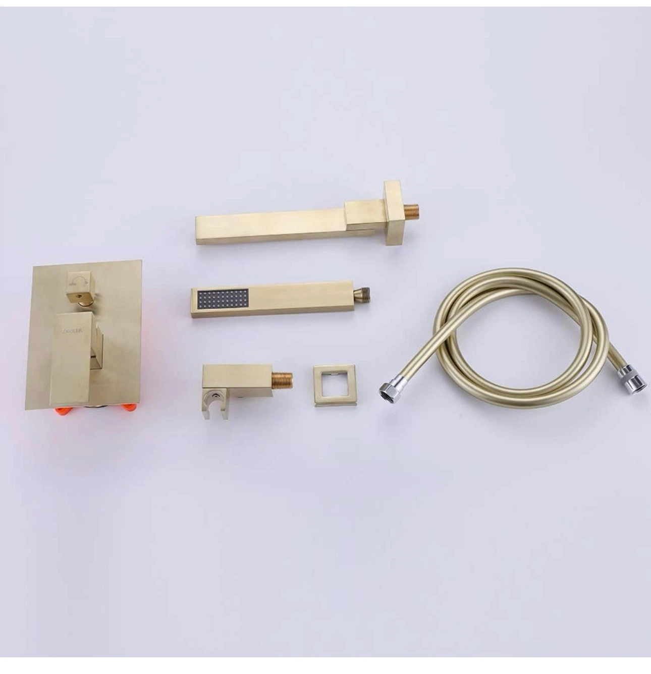 Wall Mount Bathtub Faucet Set with Handheld Shower - photo 3