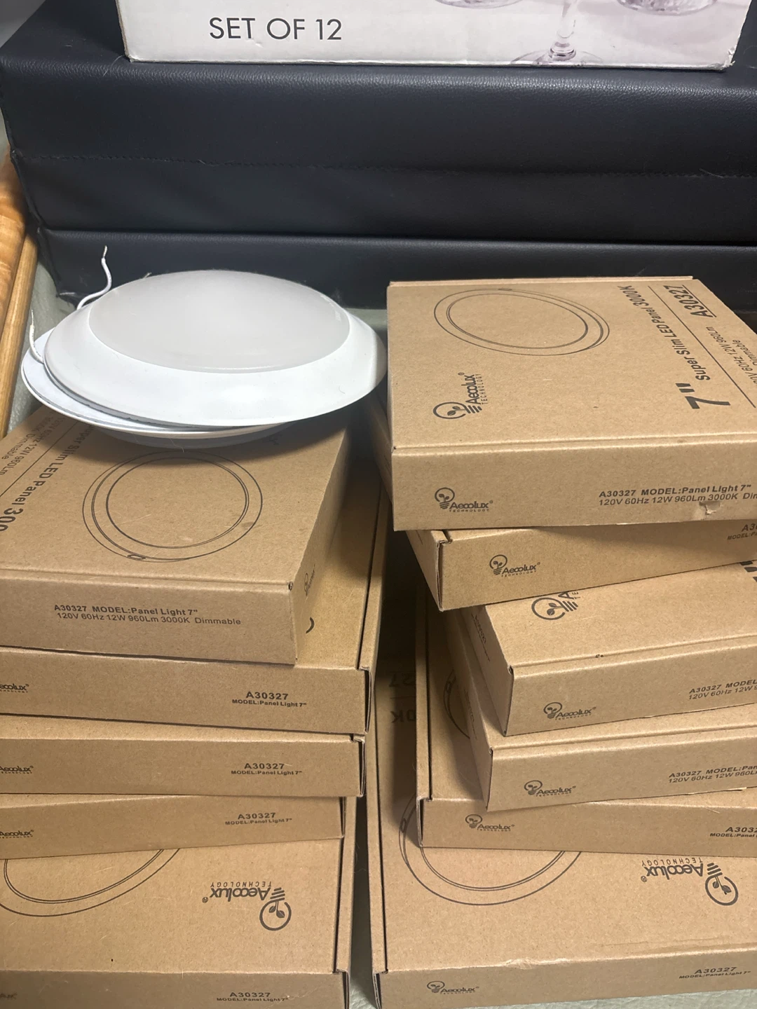 Aecolux 7" Slim LED Round Panel Light