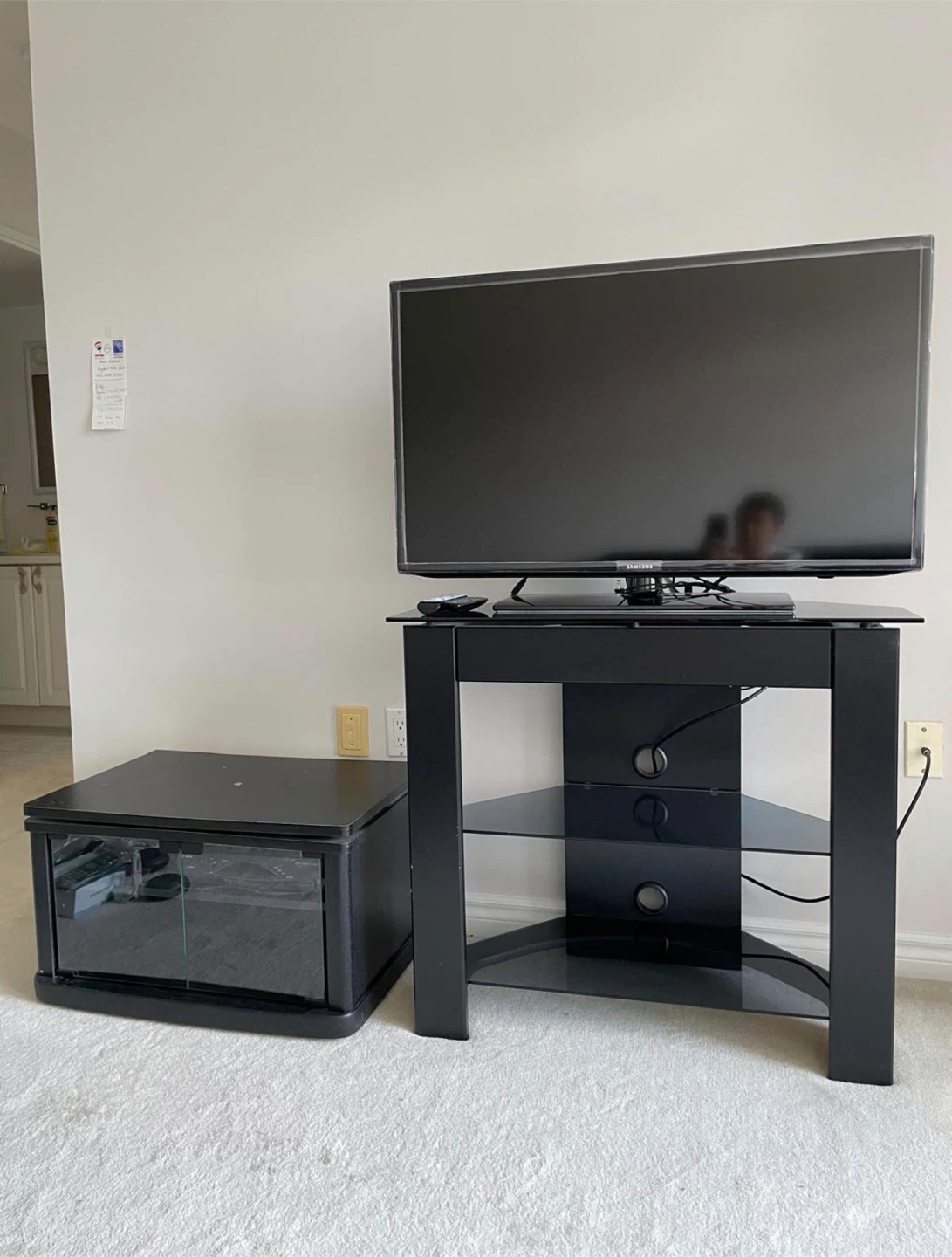 TV Stand & Storage Cabinet Set