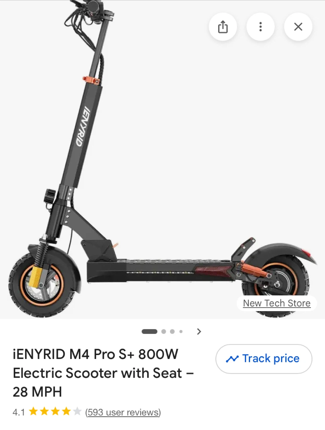 iENYRID M4 Pro S+ Electric Scooter with Seat and charger