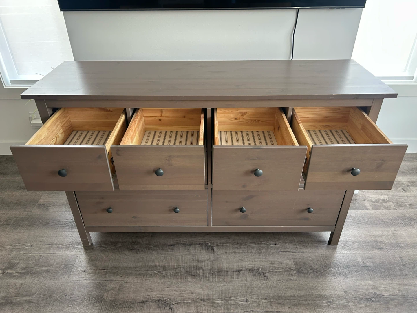 IKEA brown HEMNES dresser solid wood - photo 2