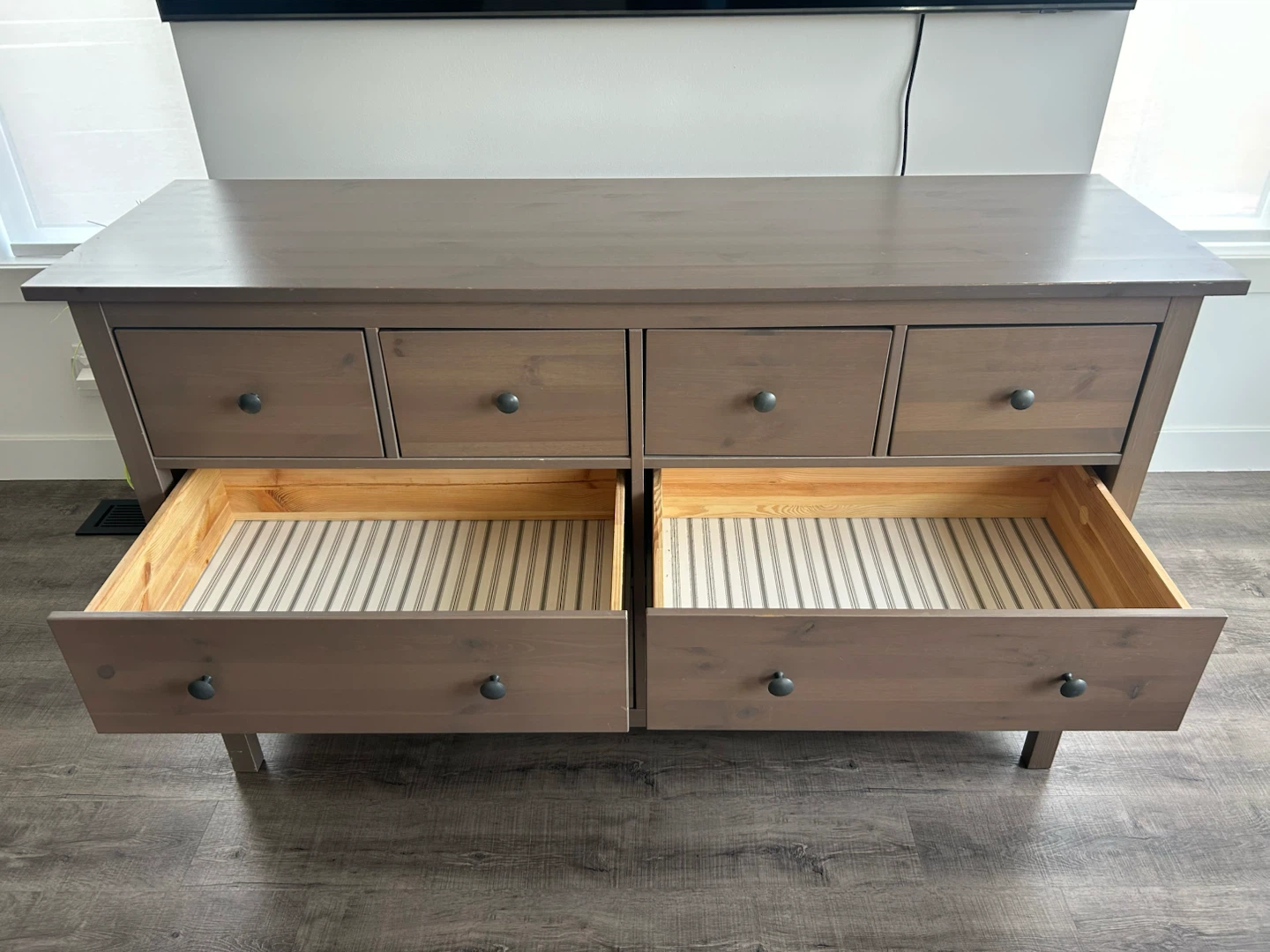 IKEA brown HEMNES dresser solid wood - photo 3