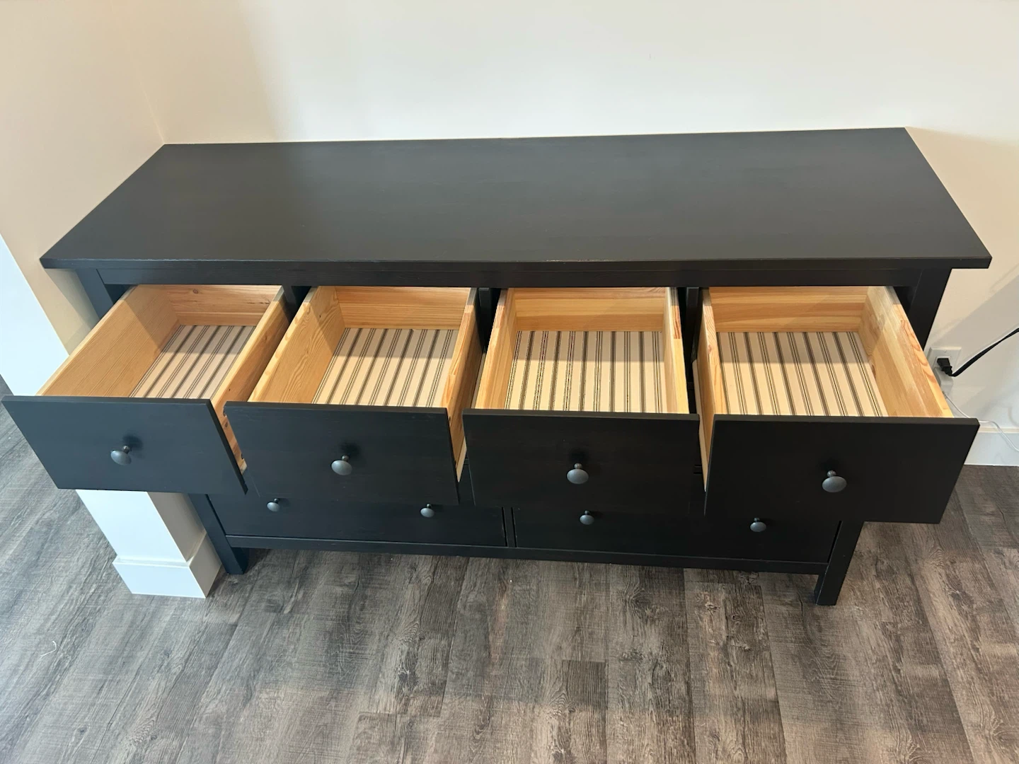 IKEA HEMNES dresser black brown  with 8 drawers - photo 2