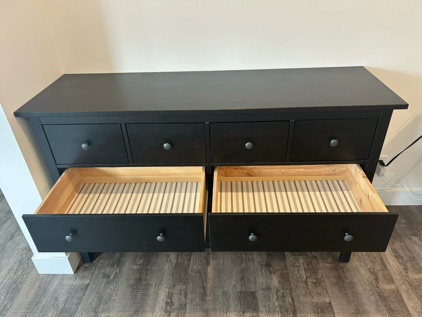 IKEA HEMNES dresser black brown  with 8 drawers - photo 3