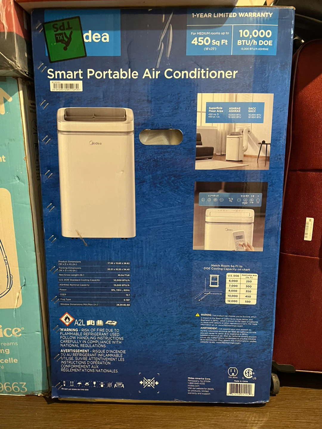 Midea Smart Portable Air Conditioner 10,000 BTU - photo 4