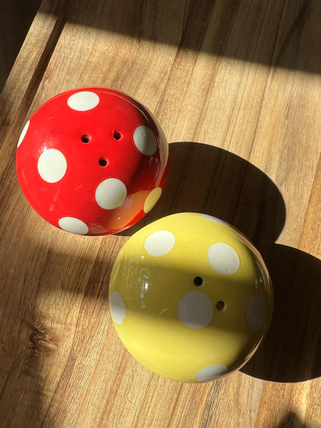 Mushroom Salt and Pepper Shakers Set