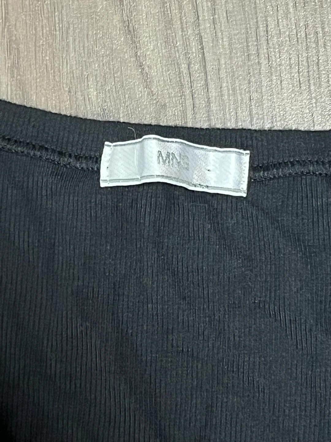 MNG Black V-Neck Button-Up T-Shirt - photo 3