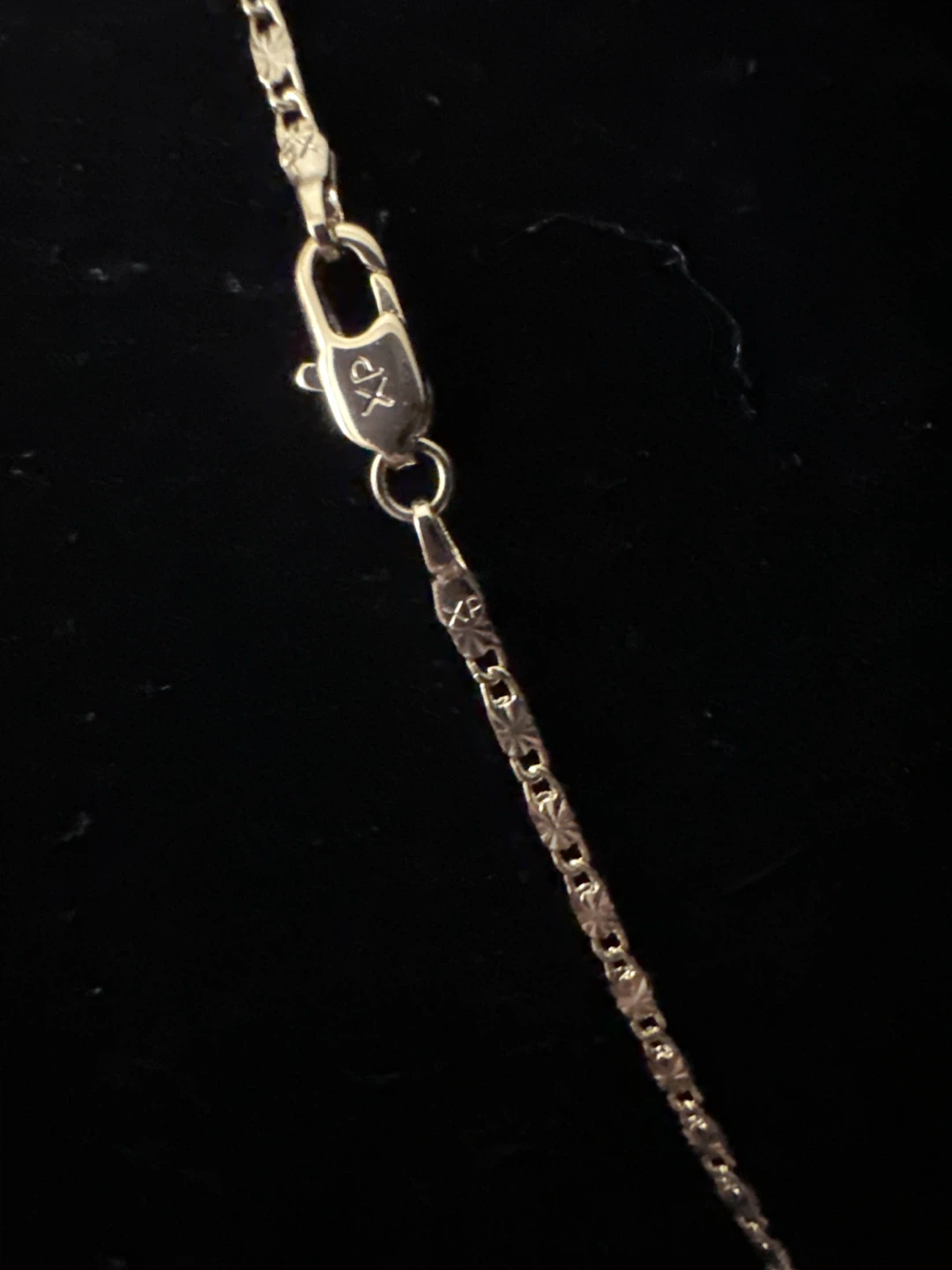 14kGold lamimated Heart Necklace with Blue Pendant - photo 3