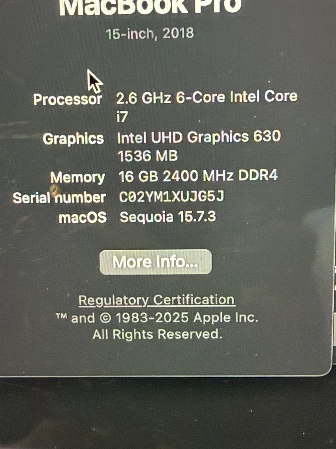 Apple MacBook Pro 15-inch, 2018 - photo 2