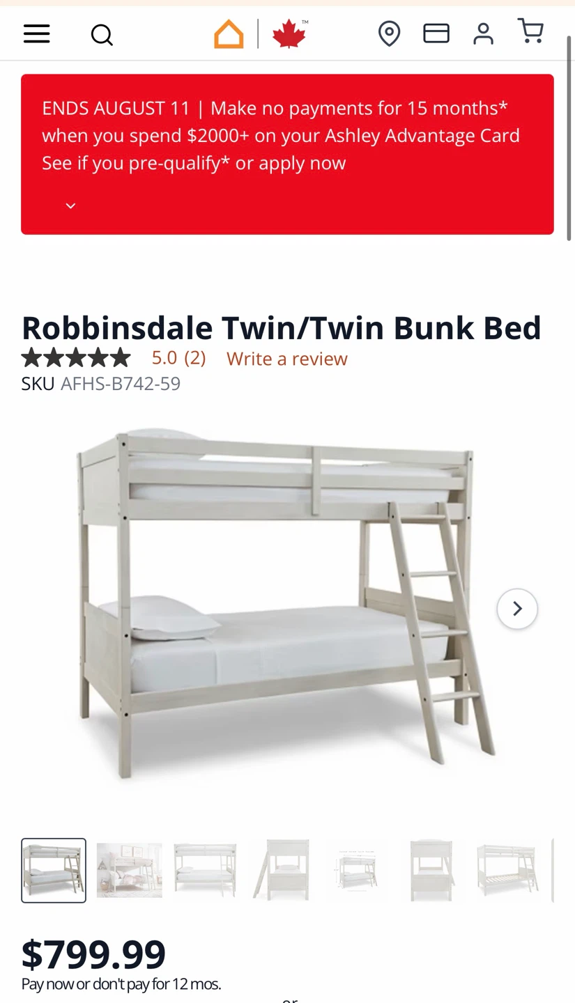 Robbinsdale Twin/Twin Bunk Bed