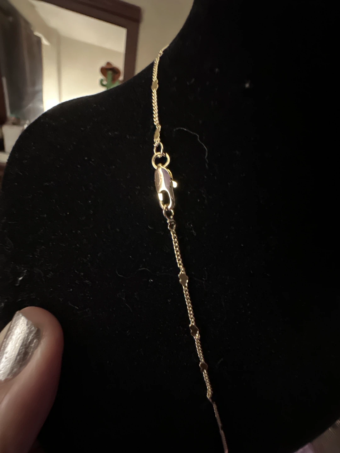 14k Yellow Gold laminated Boy Pendant Necklace - photo 3
