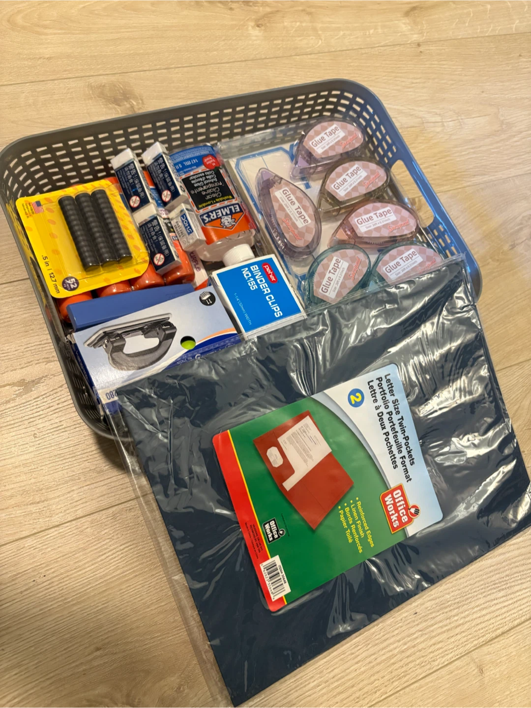 Huge Office & School Supplies Bundle with Storage Basket - photo 2