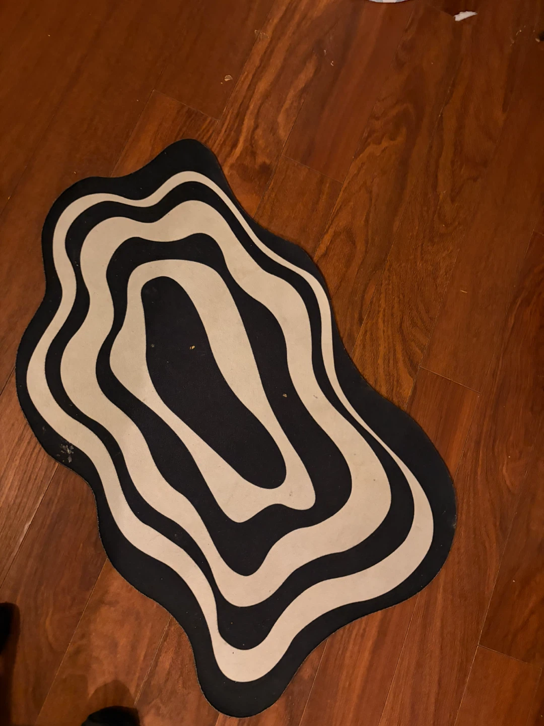 Modern Black & White Accent Rug