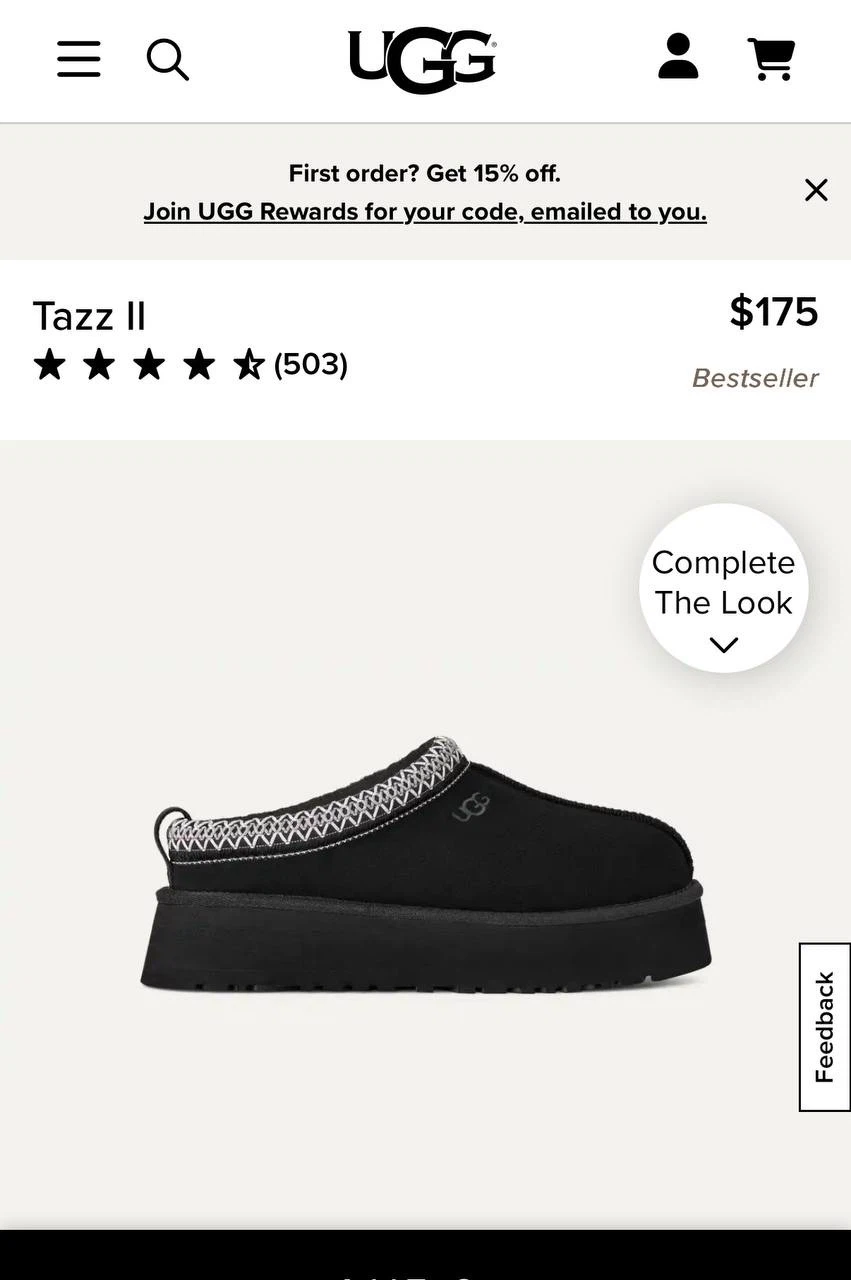 UGG TAZZ 2 – Size 10 (Black) - photo 4