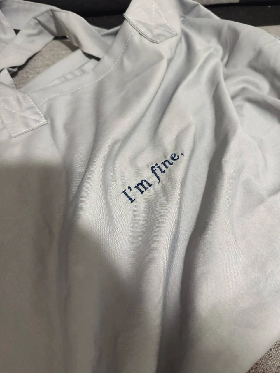Grey Tote Bag – “I’m fine” - photo 2