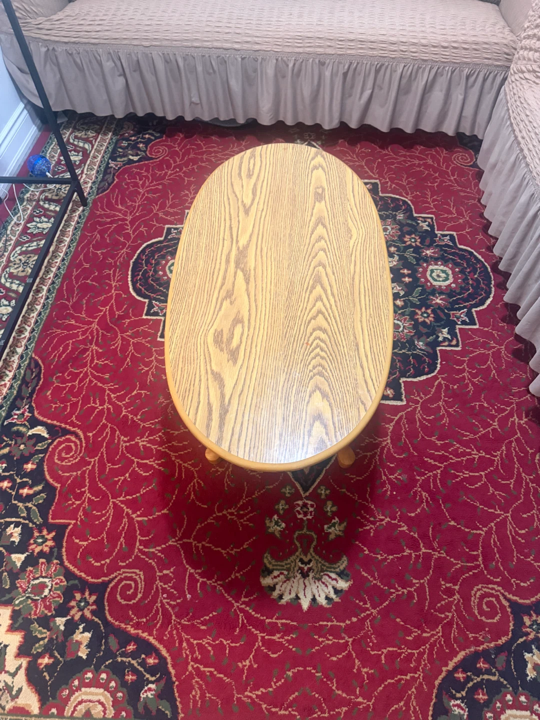 Small Oval Wood Coffee Table