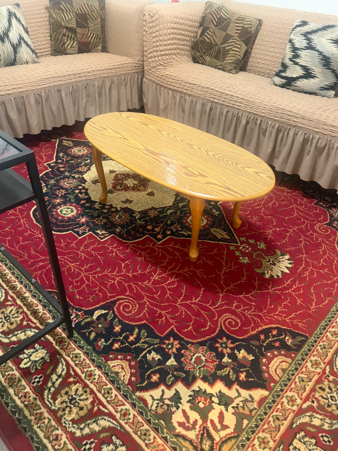 Small Oval Wood Coffee Table - photo 2