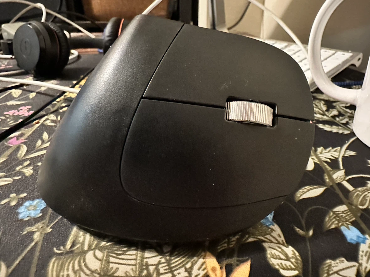 Black Vertical Ergonomic Mouse