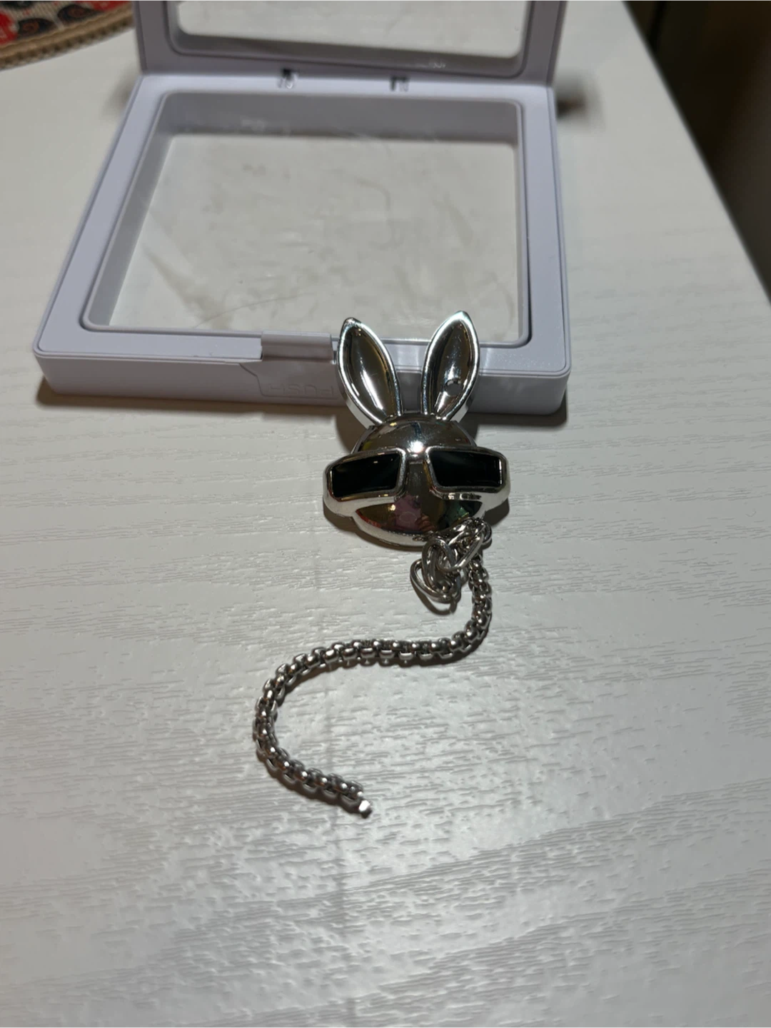 Bunny Brooch and Coin Dangle Earrings Set - photo 5
