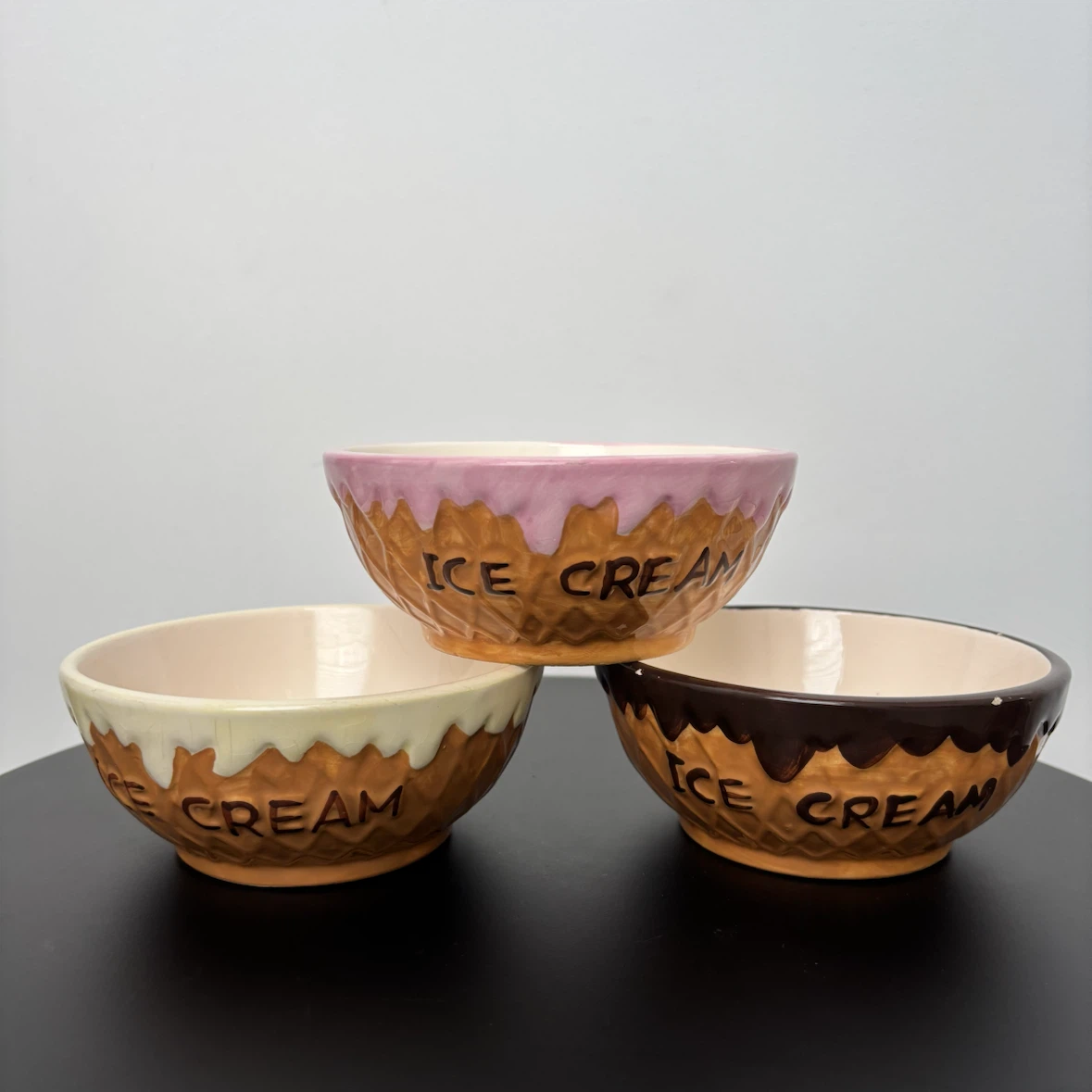 3 Ice Cream Bowls