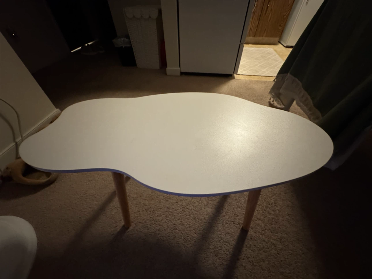 Modern Irregular Shape Coffee Table - White - photo 2