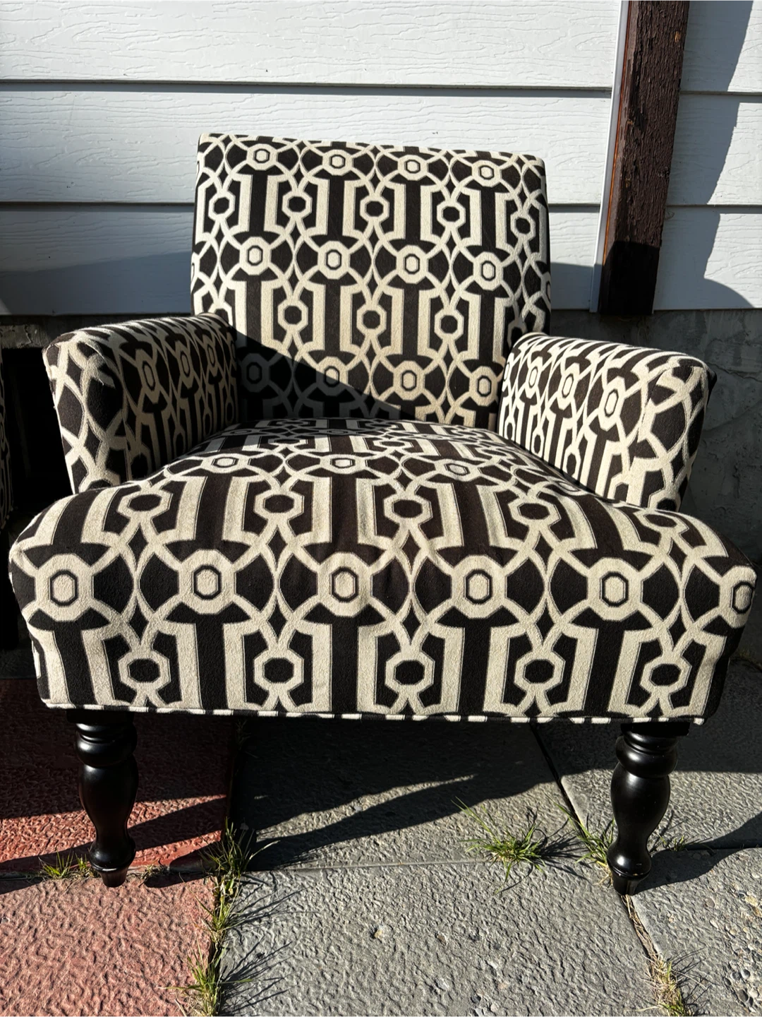 Accent Armchairs with Geometric Pattern - Arm chair - photo 4