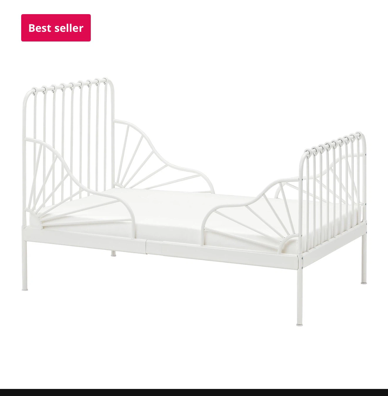 IKEA White Metal Daybed/Toddler Bed Frame - photo 2
