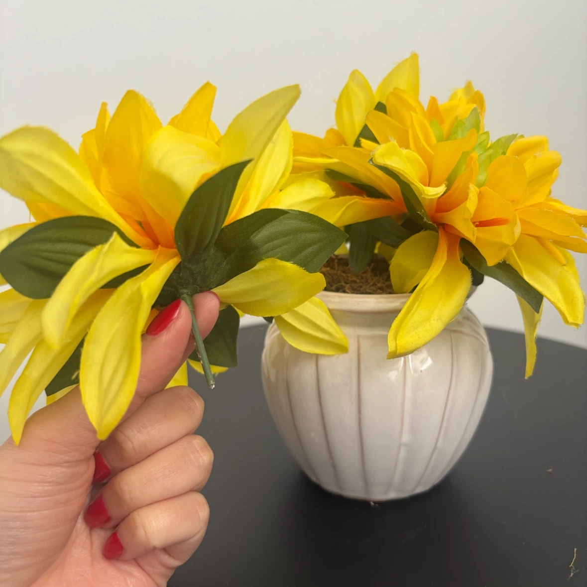Faux Flowers in Ceramic Pot - photo 4