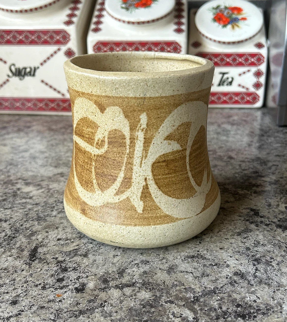 Ceramic Vase with Abstract Design