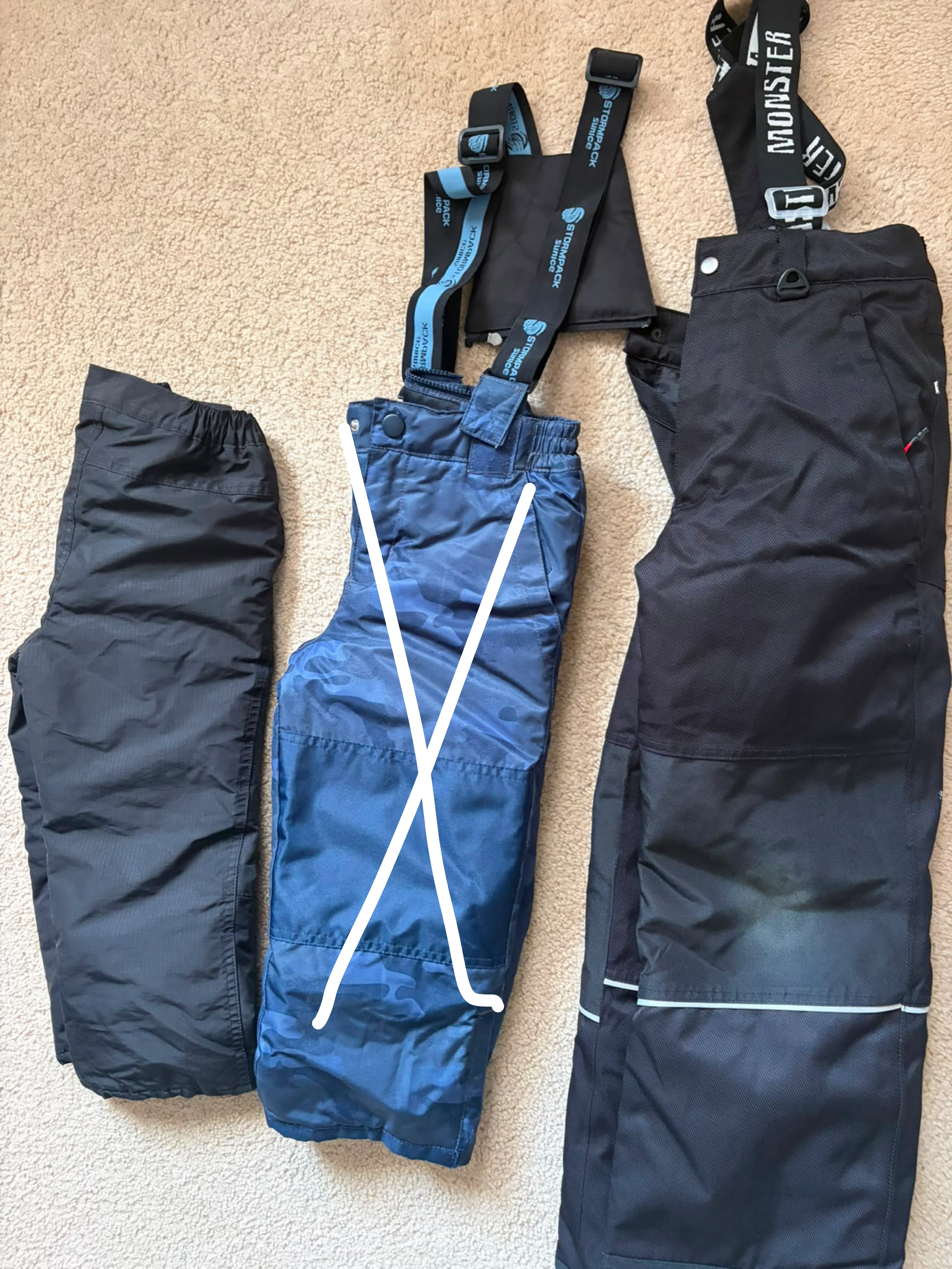 Ski Snow Pants with Suspenders