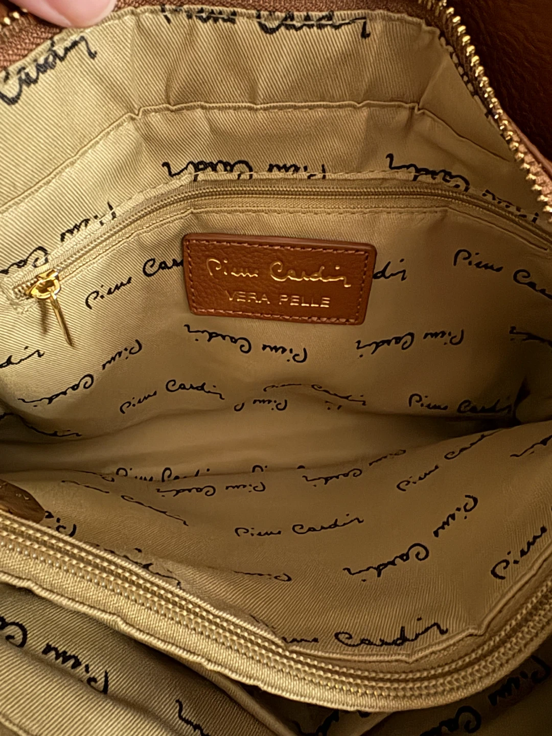 Pierre Cardin Brown Leather Crossbody Bag - photo 3