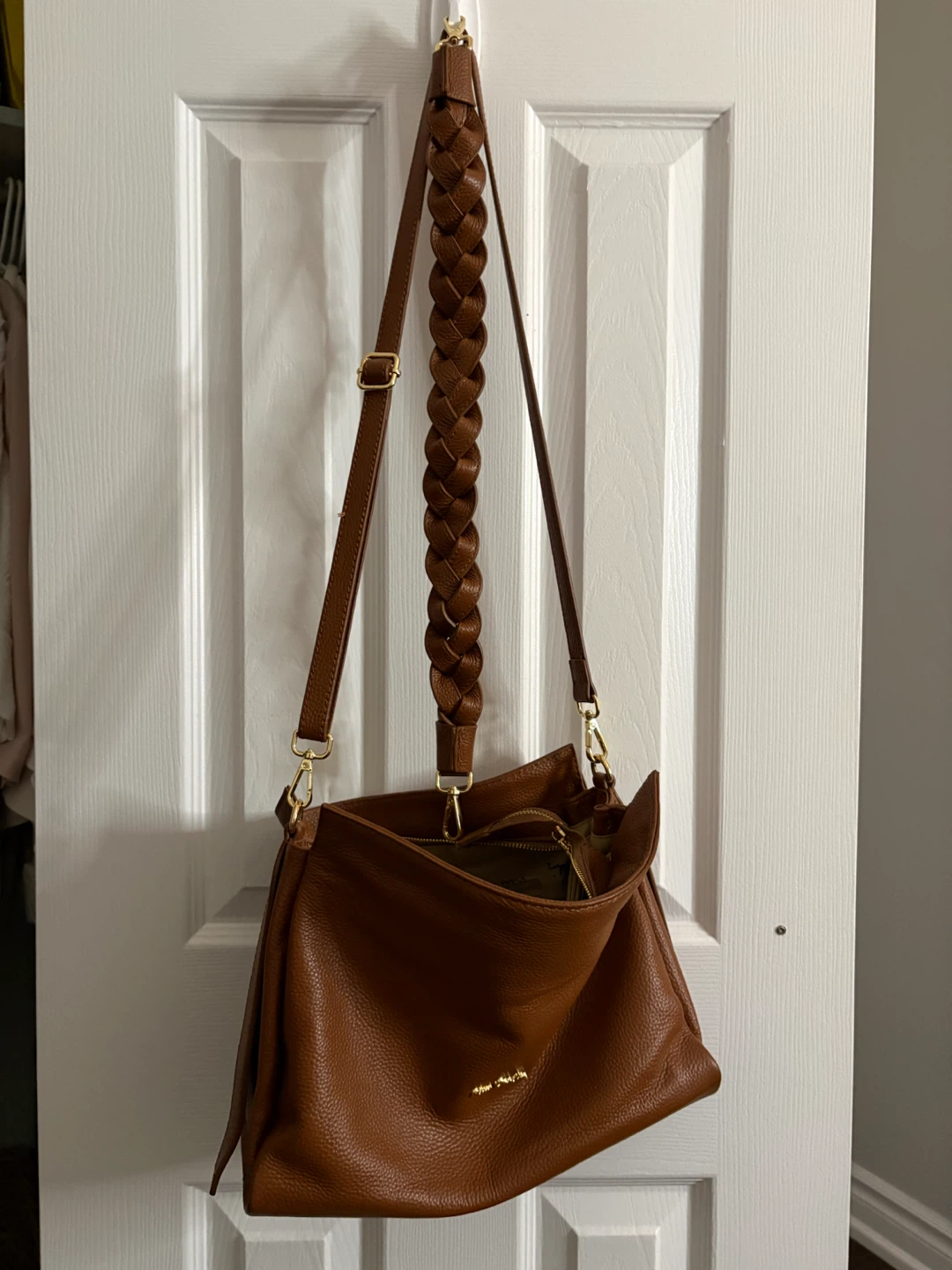 Pierre Cardin Brown Leather Crossbody Bag - photo 4