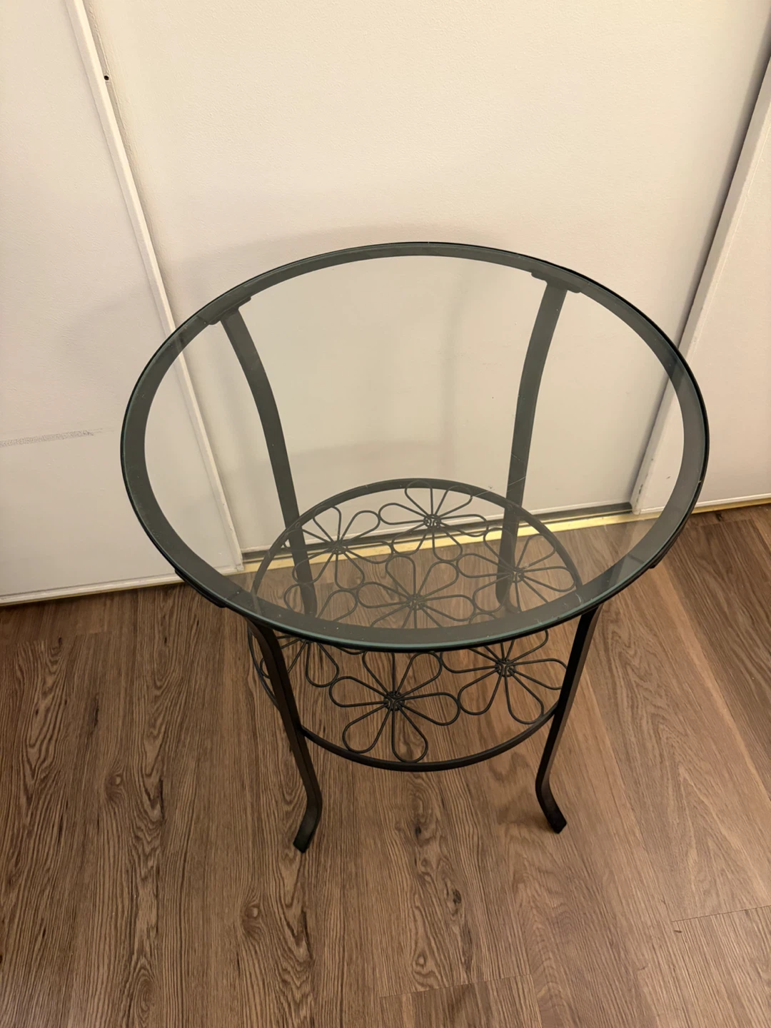 Metal and Glass Accent Table - photo 2