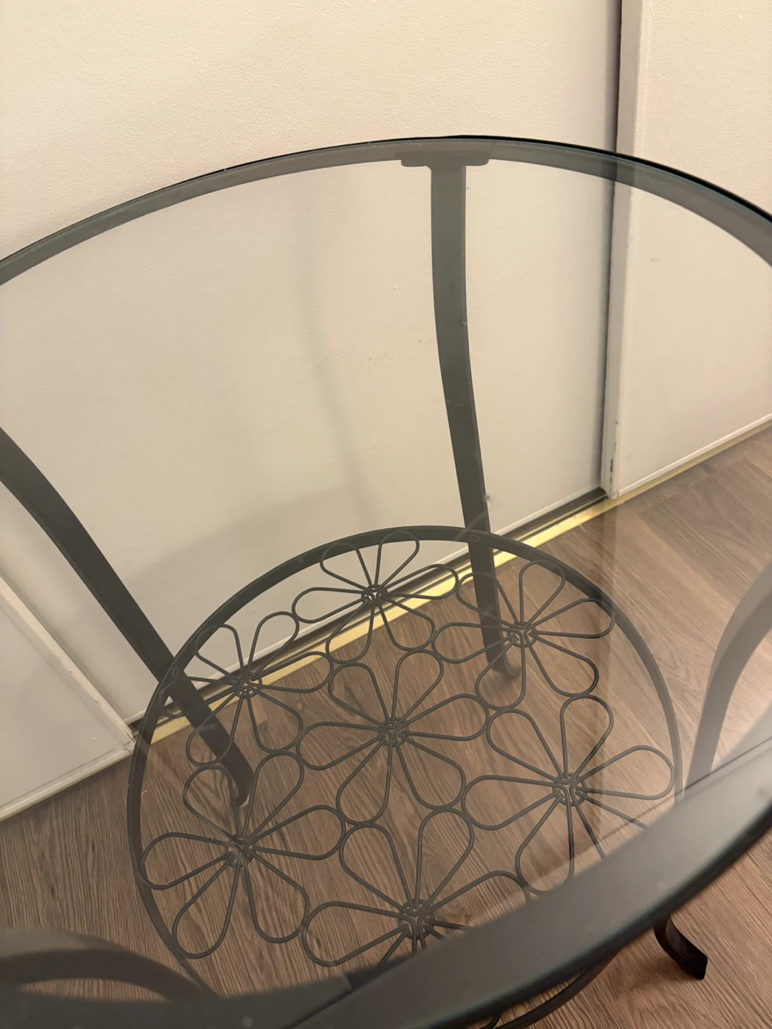 Metal and Glass Accent Table - photo 3
